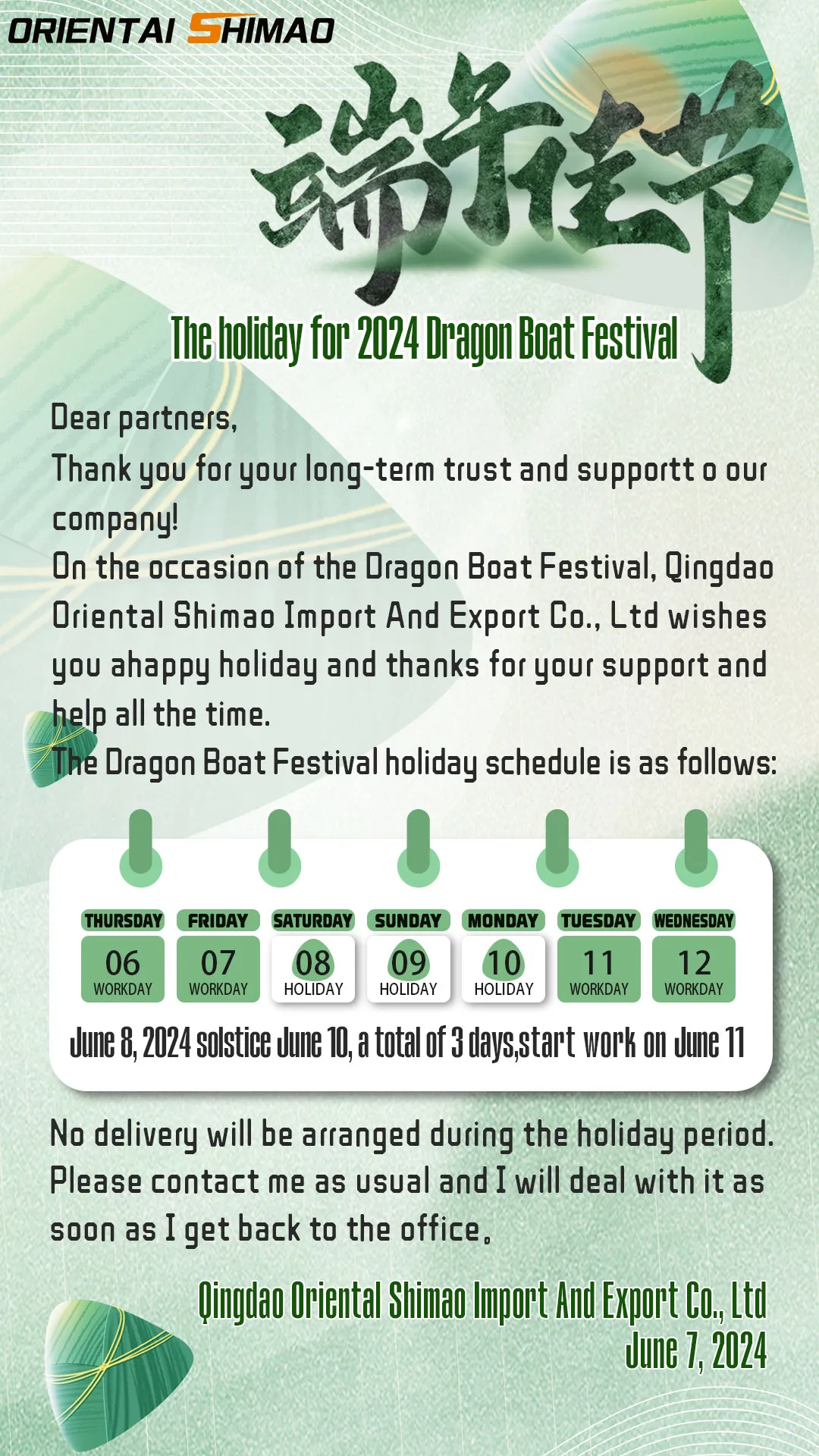Festivalul Dragon Boat cu Oriental Shimao