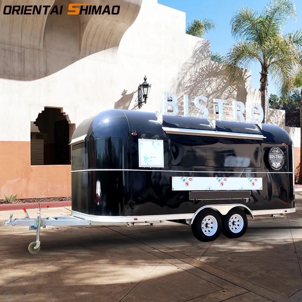 Remorcă cu mâncare oriental shimao black airstream