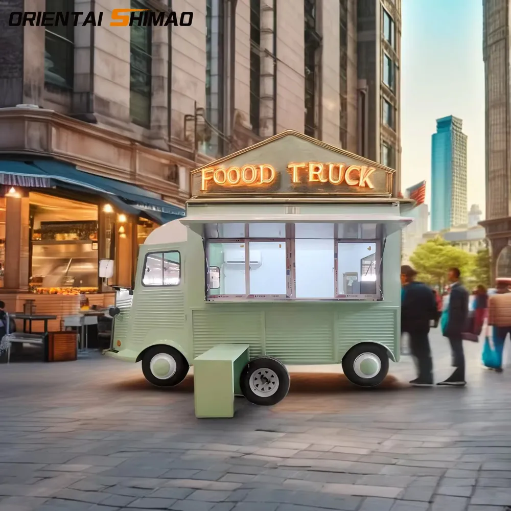 Debut proaspăt: camionul cu pizza verde deschis conduce noua tendință de catering mobil