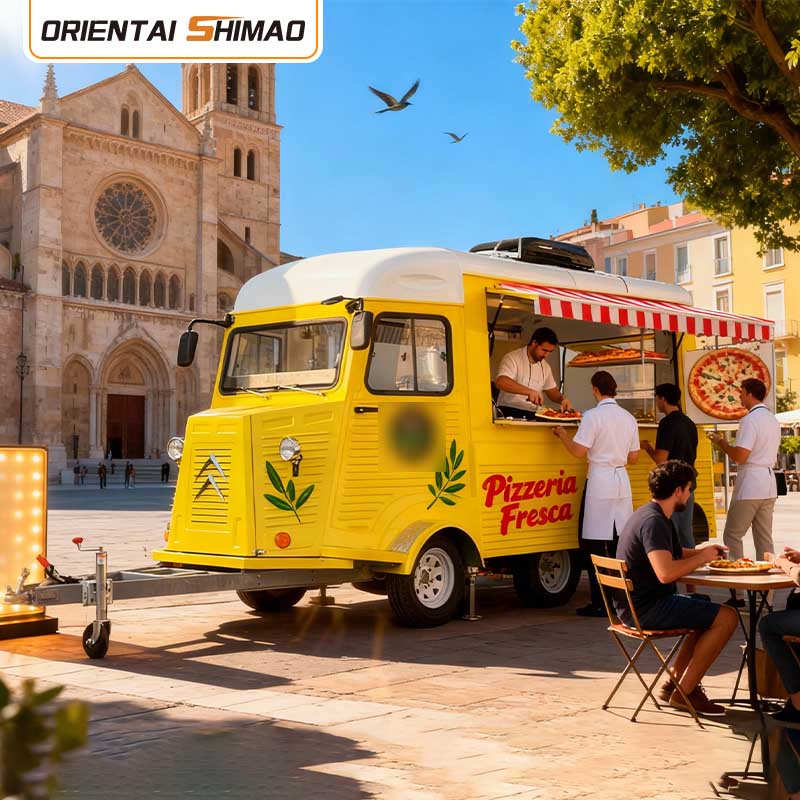 Cafenea Camion de cafea Remorcă mobilă pentru cafea Remorcă pentru mâncare rapidă Camion cu alimente