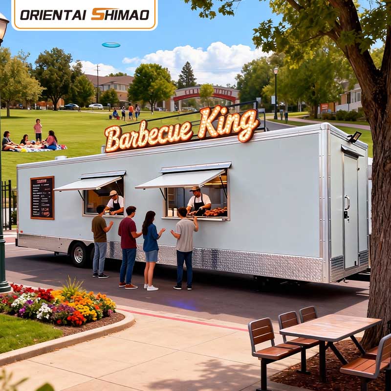 Coș cu înghețată Gelato Desert Churros Catering mobil Remorcă alimentară Street Service Camion alimentar
