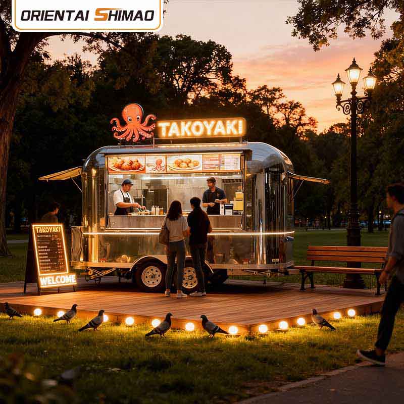 Remorcă Înghețată Street Food Catering Mobil Remorcă Alimentare Camion alimentar