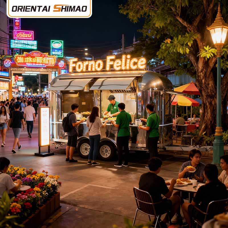 Magazin mobil Camion flori Street Food Catering Alimentare Trailer Food Truck